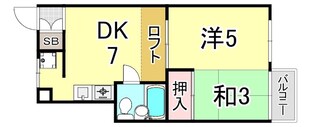 苦楽園口アンダンテの物件間取画像